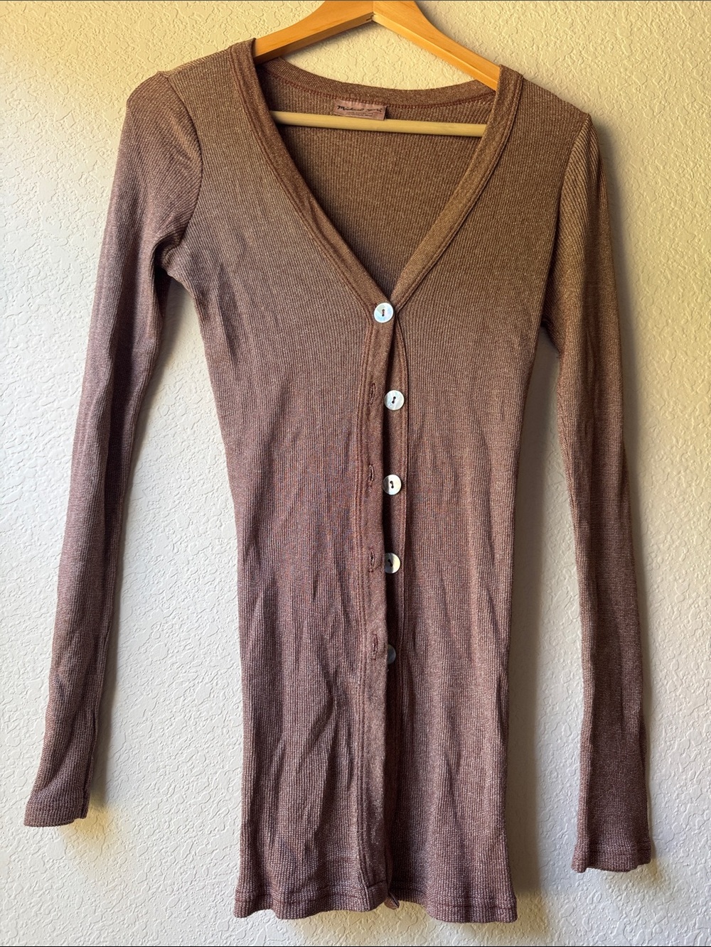 Michael Stars Ribbed Cardigan